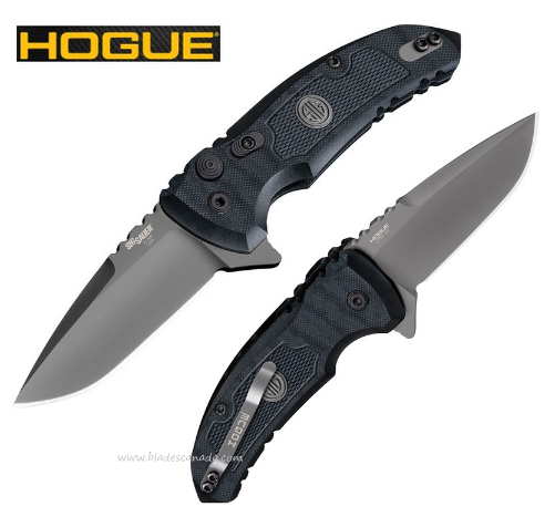 Hogue SIG X-1 MicroFlip Flipper Folding Knife, 154CM, G10 Black, 16172